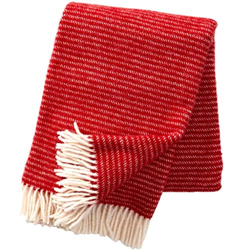 KLIPPAN Ralph Decken und Plaids, klassisch, rot, 200 x 130 x 0,5 cm von Klippan