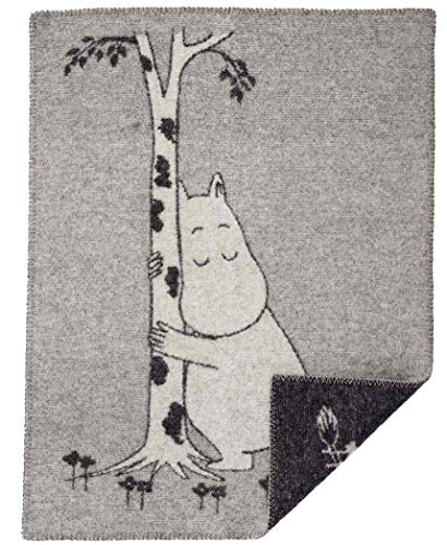 Klippan Yllefarbrik Klippan Mumin Baum umarmen Baby Wolldecke (Oeko-Tex) 65x90 cm von Klippan