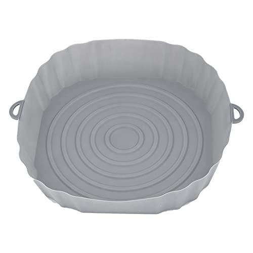 Kljuyhat 20 cm HeißLuftfritteuse Backofen Backblech BrathäHnchen Korbmatte AirFryer Silikontopf Runde Ersatzgrillpfanne von Kljuyhat