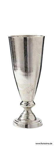 Klocke Antikdesign Moderne Aluminium Vase - Klein - Silber - Hochwertige Tischvase/Bodenvase/Blumenvase (45cm) von Klocke Antikdesign