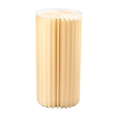 Faltbare Papiersäule - Dekosäule - Vielseitig Einsetzbar als Beistelltisch, Sockel oder Blumenhocker -Platzsparend & Leicht - Ideal für Wohnzimmer, Flur & Events (creme, Ø30 H 100 cm) von Klocke Dekorationsbedarf
