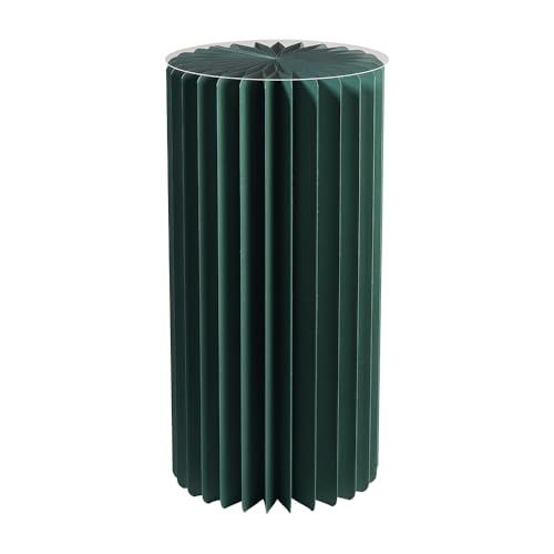 Faltbare Papiersäule - Dekosäule - Vielseitig Einsetzbar als Beistelltisch, Sockel oder Blumenhocker -Platzsparend & Leicht - Ideal für Wohnzimmer, Flur & Events (petrol, Ø30 H 40 cm) von Klocke Dekorationsbedarf