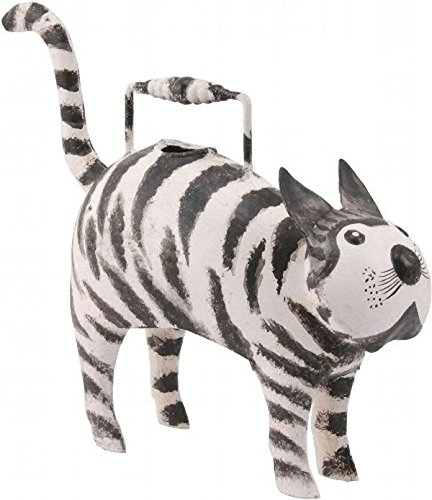 Klocke Dekorationsbedarf Witzige & Sommerliche Tier Gießkanne - Große Auswahl - Handbemalt - Garten Gießkanne & Dekoelement zugleich - Metall/Metallgießkanne (Katze - Höhe 30cm) von Klocke Dekorationsbedarf