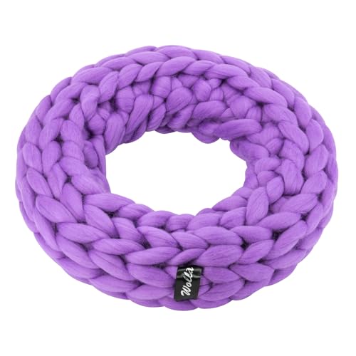Wollkranz aus 100% Merinowolle – Feuerfest & Farbenfroh - Wolla (Purple, ⌀ 47 cm) von Klocke Dekorationsbedarf