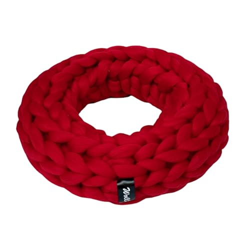 Wollkranz aus 100% Merinowolle – Feuerfest & Farbenfroh - Wolla (Rot, ⌀ 47 cm) von Klocke Dekorationsbedarf