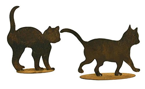 Klocke Edelrost Dekor Rostige Deko - Katze auf Platte - 2er Set - Höhe 20cm / 25cm - Rost Dekoration/Dekokatze/Katzendekoration - Inklusive Danke-Herz Klocke Edelrost Dekor Rostige Deko - Katze auf Platte - 2er Set - Höhe 20cm / 25cm - Rost Dekoration/Dekokatze/Katzendekoration - Inklusive Danke-Herz von Klocke Edelrost Dekor
