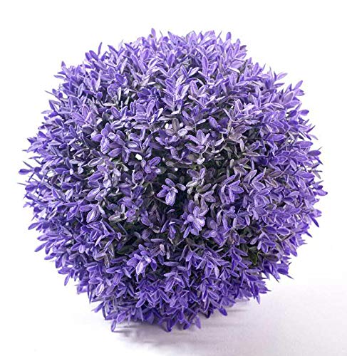 Hochwertige & Künstliche Lavendel Dekokugel/Blütenkugel - Neu 2020 - Kunstpflanze Tischdeko - Lavendelkugel/Buchskugel - Naturgetreue Lavendeldeko (Klein: Ø 20cm) von Klocke Kunstpflanzen