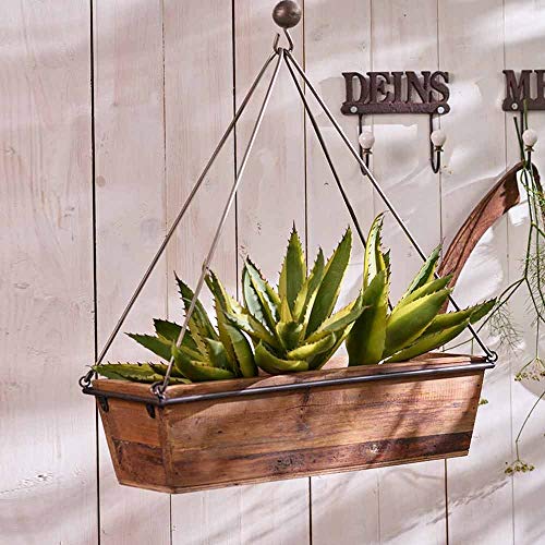 Holzkiste Deko Box zum Aufhängen Vintage Shabby Aufbewahrungskorb Garten Küche von Klocke