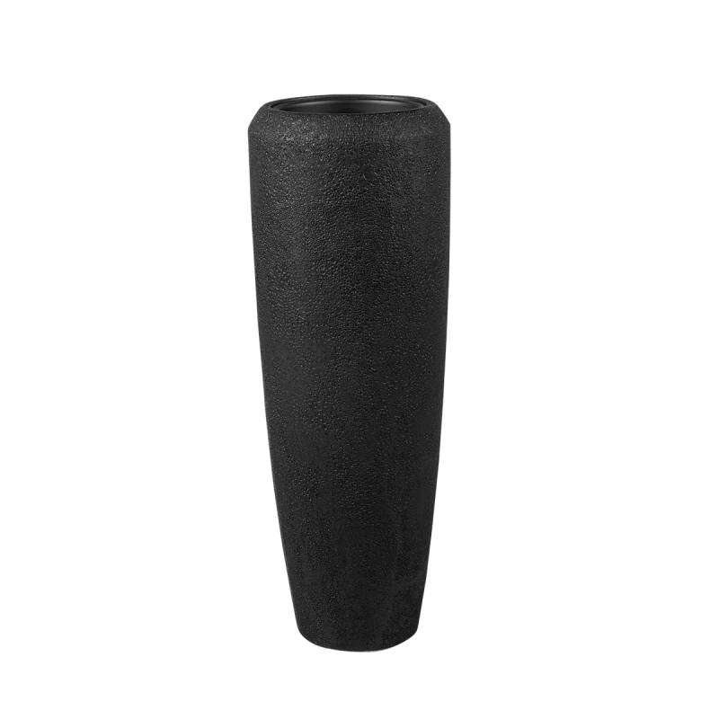 Klocke Design Pflanzgefäß/Bodenvase schwarz ⌀ 34 cm x H 97 cm von Klocke