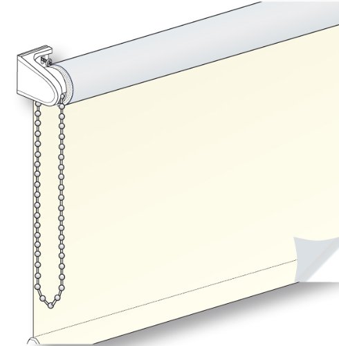 Klöckner Easy-Rollo Rollo VERDUNKELND Ecru-Silber 90cm breit x 210cm lang energiesparend von Klöckner