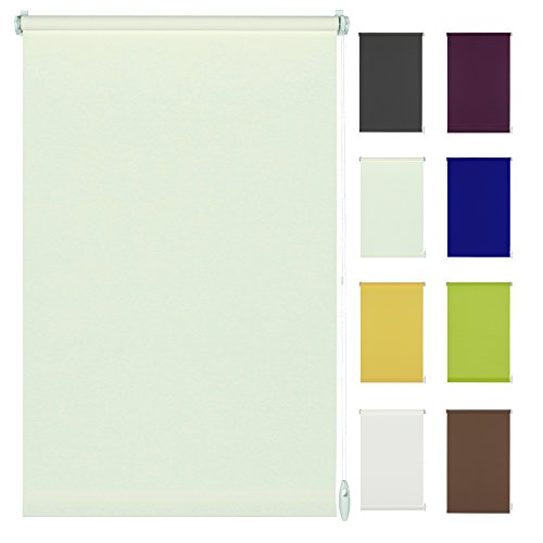 Seitenzug-Rollo Ohne Bohren Easy-Fix Klemmfix (90 x 210 cm, weiß) von Klöckner