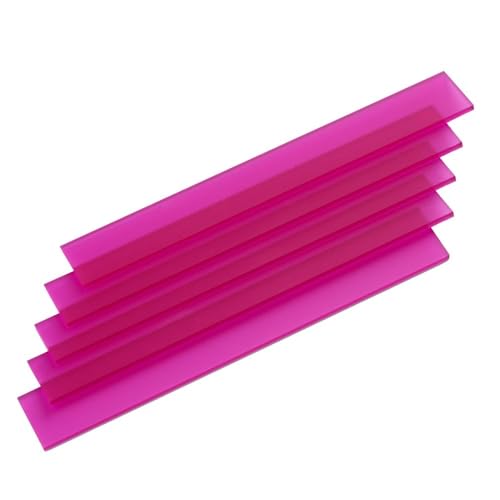 Klötzchenmamm Acrylklötzchen, satiniert, fluoreszierend, glänzend schwarz (Acrylklötzchen satiniert PINK) von Klötzchenmann