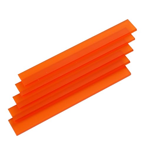 Klötzchenmamm Acrylklötzchen, satiniert, fluoreszierend, glänzend schwarz (Klötzchenmann Acrylklötzchen satiniert ORANGE) von Klötzchenmann