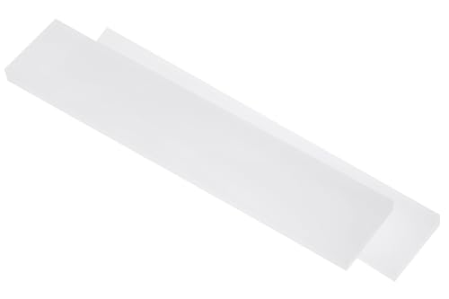 Klötzchenmann Acrylklötzchen Maxi 5/10 x 50 x 250 mm klar & satiniert Acrylis zum Basteln mit Bastelklötzchen und Holzbausteinen für alle deine DIY Projekte (satiniert 10 mm 2 Stück) von Klötzchenmann