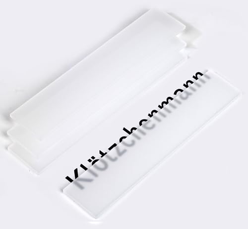 Klötzchenmann Acrylklötzchen Maxi 5/10 x 50 x 250 mm klar & satiniert Acrylis zum Basteln mit Bastelklötzchen und Holzbausteinen für alle deine DIY Projekte (satiniert 5 mm 4 Stück) von Klötzchenmann