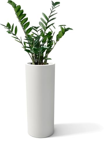 Kloris Blumenkasten Hoher zylindrischer Barock 90 Polyethylen Durchmesser 35 cm Höhe 90 cm Tiefe 30 cm Made in Italy von Kloris