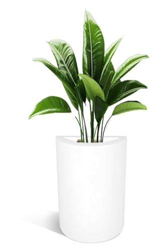 Kloris Pflanzkübel Zeitungsständer App 65 Weiß Polyethylen Höhe 65 cm Maße 45 x 22 cm Tiefe 24 cm von Kloris