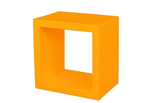 Kloris Pop Up Bücherregal mit LED-Licht, Ocker von Kloris