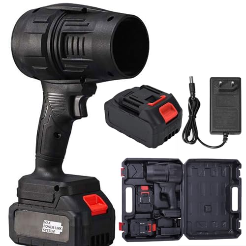 Turbosweep Cordless Power Blower – Dual Battery Multi-Purpose Cleaner, 38000 U/min Stepless Speed Regulation Turbo Sweep Cordless Blower (Mit Aufbewahrungsbox) von Klortecer