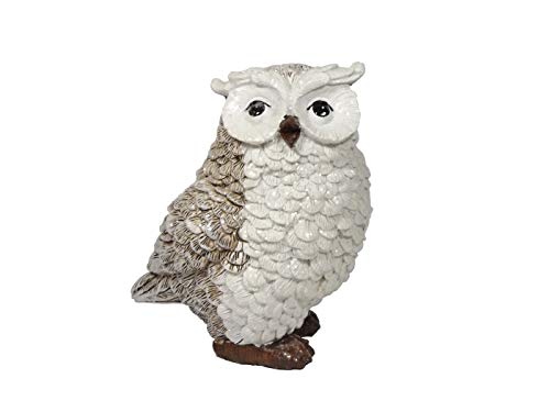 Eule Uhu Kauz Deko Garten Tier Vogel Figur Skulptur Schneeeule Schleiereule von Klp
