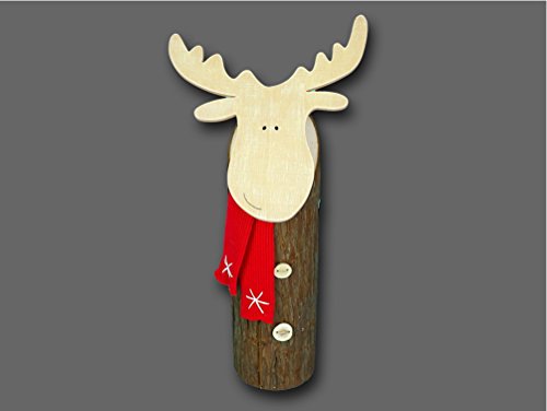 Klp Elch Rentier Deko Tier Figur Weihnachts Hirsch REH Bock Skulptur Statue Schal von Klp