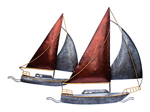 Klp Wanddeko Schiff Metall Segelboot Segel Boot Maritim Deko Hänger Skulptur Figur Klp Wanddeko Schiff Metall Segelboot Segel Boot Maritim Deko Hänger Skulptur Figur von Klp
