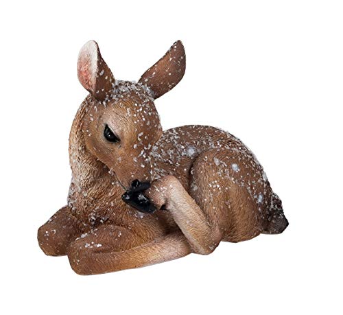 REH Kitz Rehkitz Kind Hirsch Kuh Rentier Bock Elch Geweih Deko Figur Skulptur von Klp