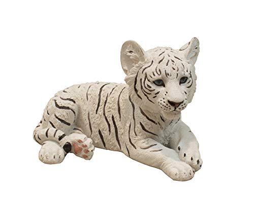 Tiger weiß Baby Kind Katze Tigerfigur Skulptur Deko Afrika Figur Statue Löwe von Klp