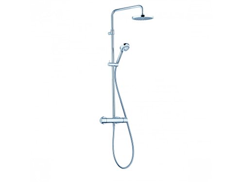 KLUDI Logo 680920500 Thermostat Dual-Shower-System, Chrom/weiß, 5 Stück von Kludi