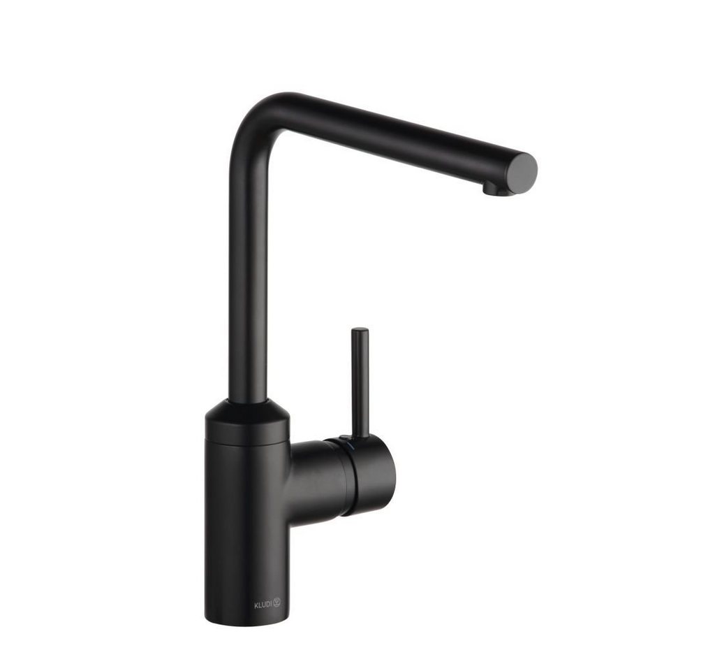 Kludi Spültischarmatur KLUDI Einhebel Küchenarmatur schwarz/matt LINE 4281433977 farbig von Kludi