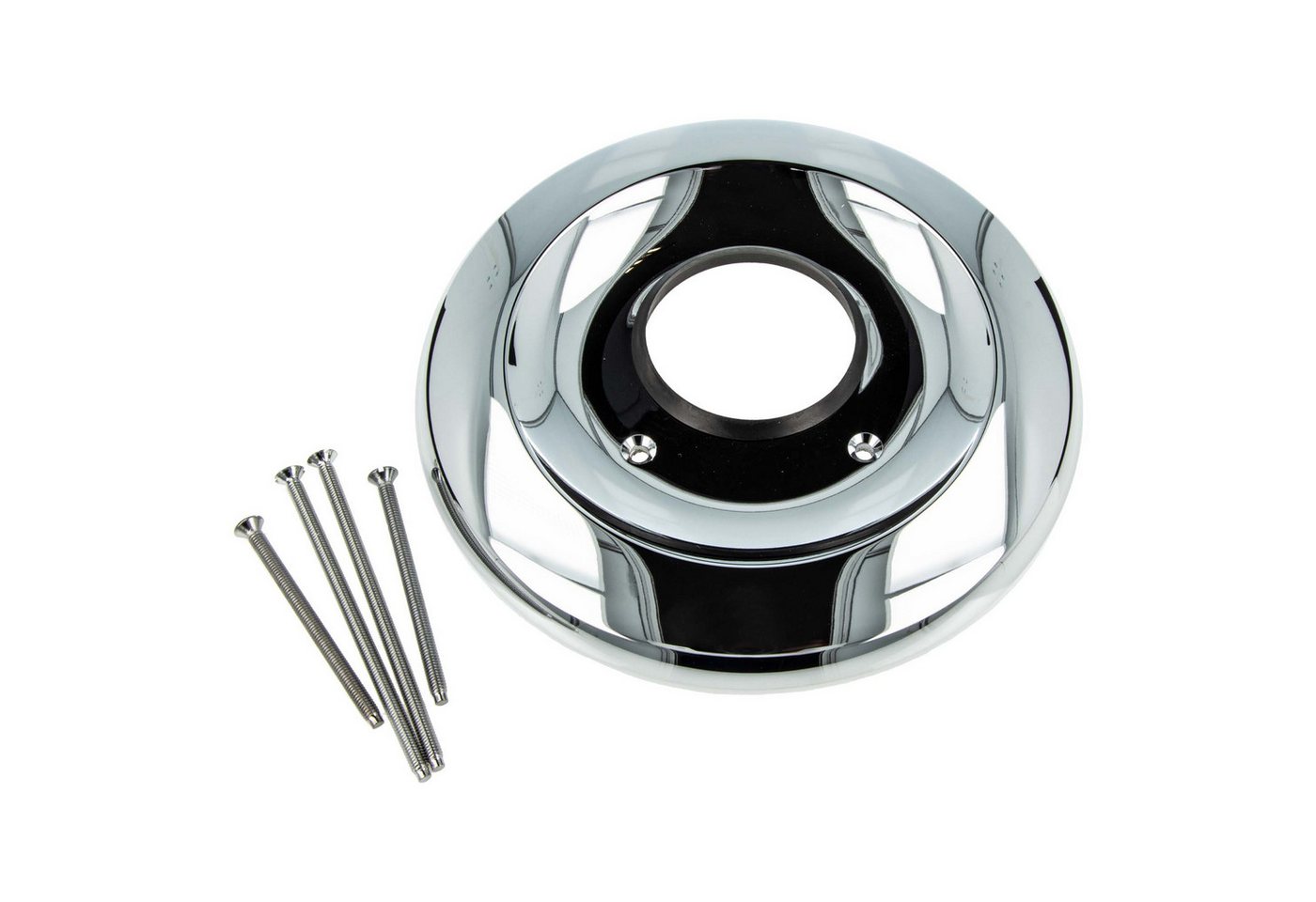 Kludi Spültischarmatur Rosette 7590605-00 zu UP-Brause, komplett mit Schrauben, chrom Kludi Spültischarmatur Rosette 7590605-00 zu UP-Brause, komplett mit Schrauben, chrom von Kludi