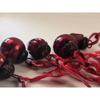 Biedermeiner Kugel Zapfen Stern Aus Glas in Rot Mini Mit Roter Schleife Weihnacht Baum Schmuck Set 5 Stück Biedermeiner Kugel Zapfen Stern Aus Glas in Rot Mini Mit Roter Schleife Weihnacht Baum Schmuck Set 5 Stück von KlunkerimBunker