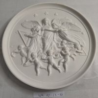 Bring & Grandahl Wandtafel Aus Biskuitporzellan Mit Engeln Und Putten von KlunkerimBunker