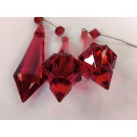 Rote Klunker Xl Für Den Weihnachtsbaum Mit Drahtaufhängung Unkaputtbar Deko Tannen Baum von KlunkerimBunker