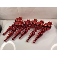 Zapfen Set 6 Stück Xl Aus Glas Und Rot Auffallend Festlich Christbaumschmuck Ornament 19 cm Zapfen Set 6 Stück Xl Aus Glas Und Rot Auffallend Festlich Christbaumschmuck Ornament 19 cm von KlunkerimBunker