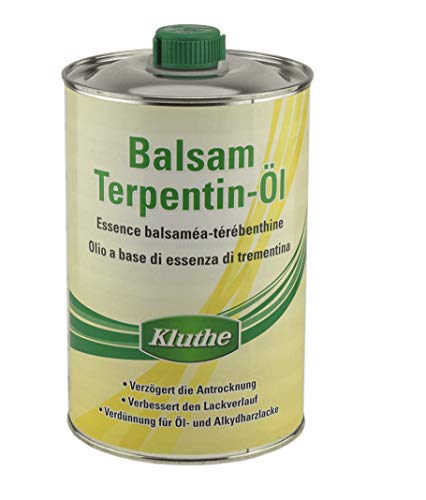 1 Liter Balsamterpentinöl Hochwertiges Balsam-Terpentinöl inkl. 1 Pinsel zum Auftragen von E-Com24 von Kluthe