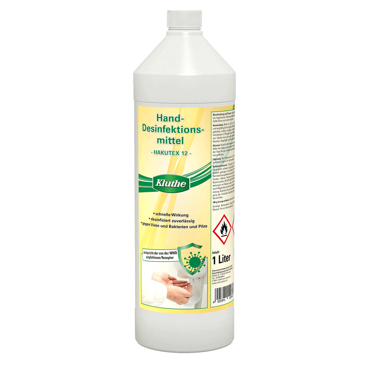 Kluthe Handdesinfektionsmittel HAKUTEX 12 Kluthe Handdesinfektionsmittel HAKUTEX 12 von Kluthe