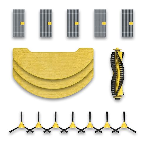 Klyqa Klyna Saugroboter Zubehör-Set I 16-teiliges Set für Saugroboter I 1x Hauptbürste 6X Seitenbürsten 3X Wischtücher 6X Filter I Ersatzteile für Saug- und Wischroboter Klyqa Klyna Saugroboter Zubehör-Set I 16-teiliges Set für Saugroboter I 1x Hauptbürste 6X Seitenbürsten 3X Wischtücher 6X Filter I Ersatzteile für Saug- und Wischroboter von Klyqa
