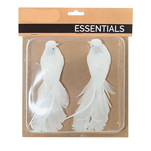 KM Dekoschmuck Vogel auf Clip 17 cm im 2er Set weiß KM Dekoschmuck Vogel auf Clip 17 cm im 2er Set weiß von KM