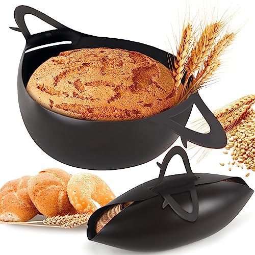 2-teilig 3 In 1 Brotbackform, Brot Backen ZubehöR-Silikon Backform FüR Kuchen, Toastbrot - Dampfgarschale Silikon FüR GemüSe, Rührschüssel Und DüNsten, HitzebestäNdig Bis 230 °C, 30Cm von Kmise