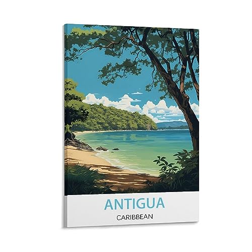 KmoNo Antigua Karibik Vintage Reiseposter 40 x 60 cm Poster Dekor Malerei Leinwand Wandkunst Wohnzimmer Poster Schlafzimmer KmoNo Antigua Karibik Vintage Reiseposter 40 x 60 cm Poster Dekor Malerei Leinwand Wandkunst Wohnzimmer Poster Schlafzimmer von KmoNo