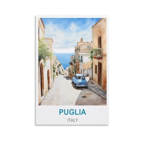 KmoNo Puglia Italien-Reiseposter, Vintage-Poster, 30 x 45 cm, Wanddekoration, Gemälde, Leinwand, Wandkunst, Wohnzimmer, Poster, Schlafzimmer KmoNo Puglia Italien-Reiseposter, Vintage-Poster, 30 x 45 cm, Wanddekoration, Gemälde, Leinwand, Wandkunst, Wohnzimmer, Poster, Schlafzimmer von KmoNo