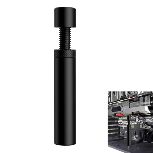 Grafikkarten Halterung Höhenverstellbare, GPU Halterung mit Magnet und Rutschfestem Pad, Anti-Sag-Unterstützung für Stabilität, 74-120mm, Aluminium, Ideal für PC, Gehäuse, Gaming und mehr von Kmuqshy