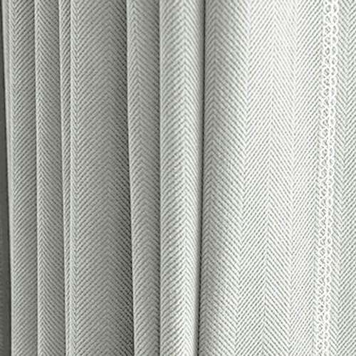 KnSam 2er Set Fenstervorhänge Beige, Verdunklungs Vorhang Einfarbig, Chenille Ösen Ösenvorhang Verdunkelung Ösenvorhänge, Jeder B 86 x H 214cm von KnSam