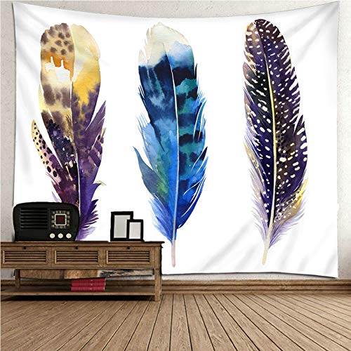 KnSam Wandteppich, Tapisserie Wandbehang Wohnzimmer Heimdekorationen Aus Polyester Gefieder Bunt 240X220Cm Wandteppiche KnSam Wandteppich, Tapisserie Wandbehang Wohnzimmer Heimdekorationen Aus Polyester Gefieder Bunt 240X220Cm Wandteppiche von KnSam