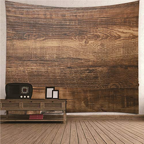 KnSam Wandteppich, Wohnzimmer Tapisserie Wandbehang Heimdekorationen Aus Polyester Holz Braun 240X220Cm Wandteppiche von KnSam