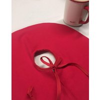 Knackered Mamas 365 Baumröcke, Lose Rote Natürliche Solide Schöne Elfenbein-Weihnachtsbaumröcke von KnackeredMamas