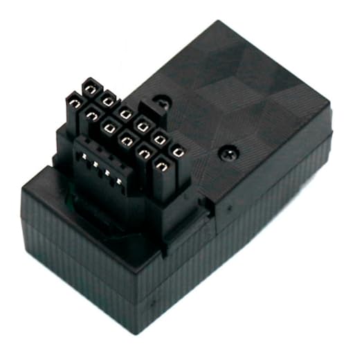 Knadgbft 12VHRWR 600W 5.0 Grafikkarte 12+4Pin Stecker 90 Grad Adapter ATX 3.0 16Pin Stecker auf Buchse Netzteil Adapter Langlebig Einfache Installation (A) von Knadgbft