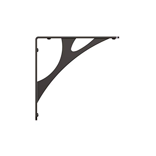 Knape & Vogt Shelf-Made Manhattan Steel D x 1 in. W x 7.75 in. H Black, 500 lbs, Decorative Shelf Bracket von Knape & Vogt