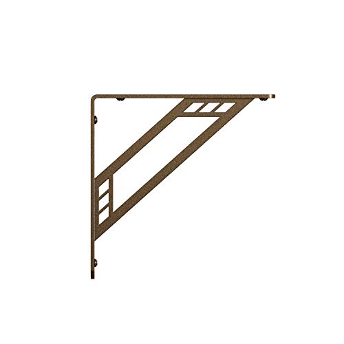 Shelf-Made Richland Steel L x 1 in. W x 7.75 in. Bronze, 500 lbs, Decorative Shelf Bracket von Knape & Vogt